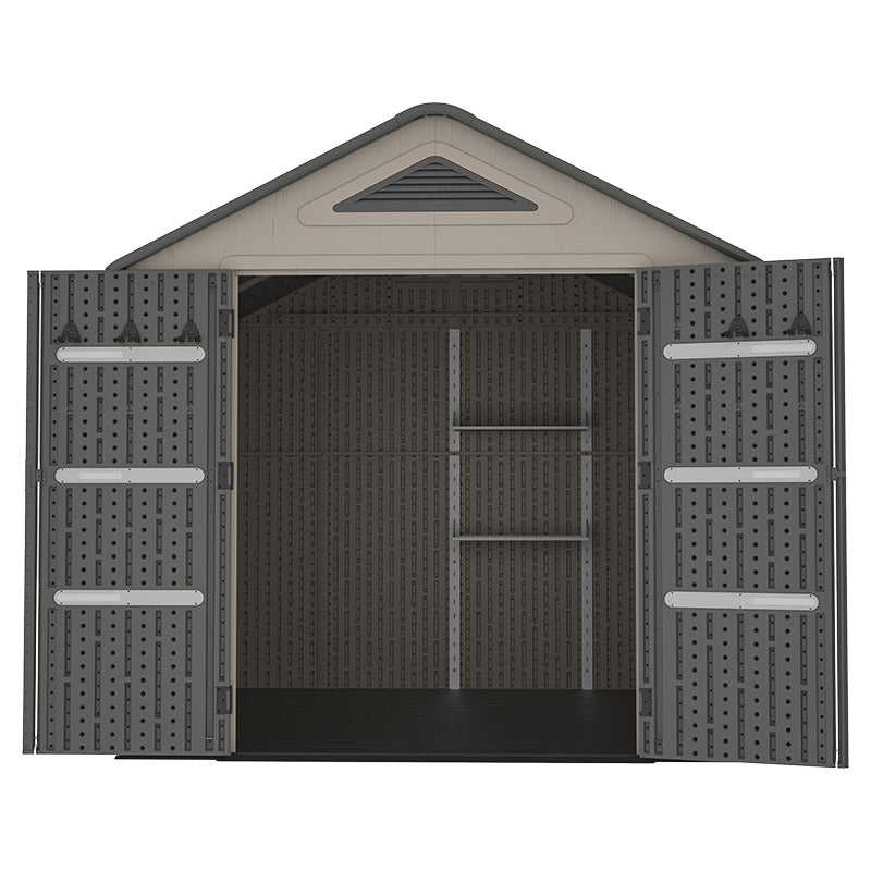 Outdoor Plastic Storage Shed 250 x 246 x 242 cm Tezza