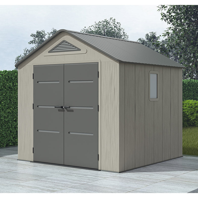 Outdoor Plastic Storage Shed 250 x 246 x 242 cm Tezza