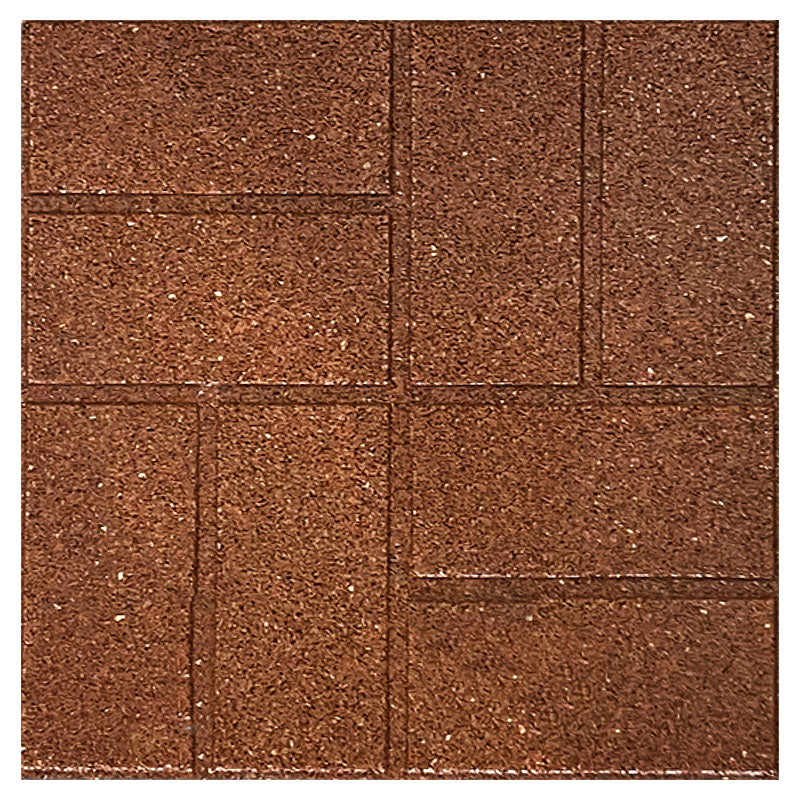 Piso caucho SBR terracota residencial