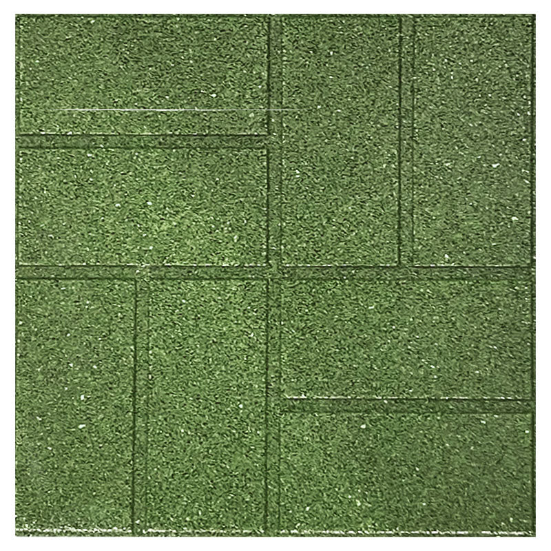 Piso caucho SBR verde residencial
