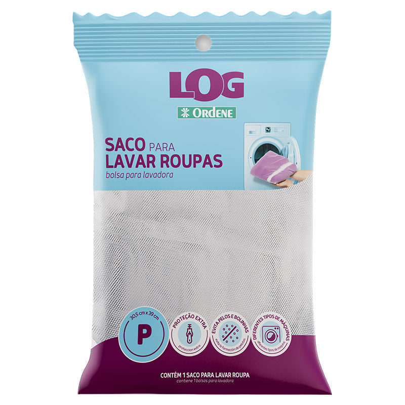 Saco para lavadora plástico 39 x 30,5 cm Log