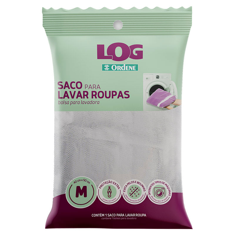 Bolsa para lavadora plástico 50 x 40 cm Log