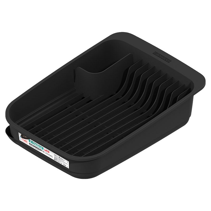 Utti Black Plastic Dish Drainer