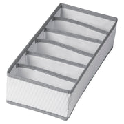 Organizador para sujetadores tela blanco y gris 9 x 15,5 x 33,5 cm