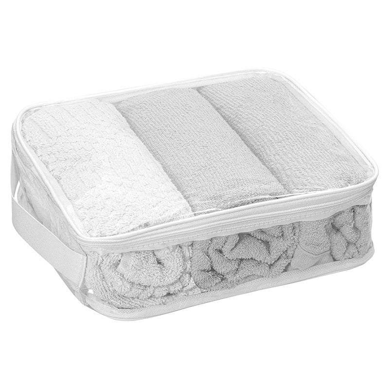 Flexible clear plastic organizer 8 x 21 x 24 cm