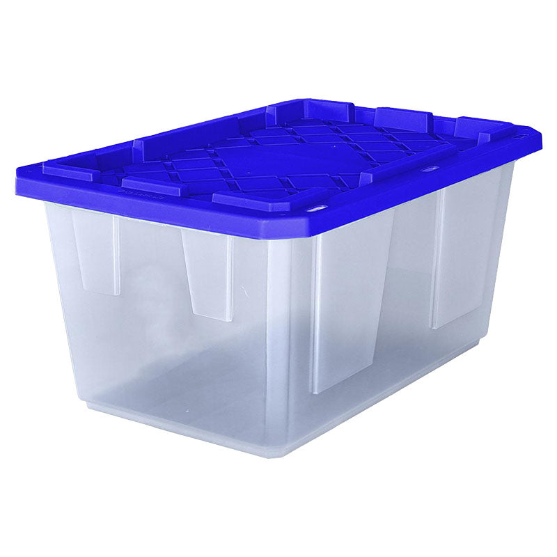 Caja almacenaje uso pesado 102 Litros transparente