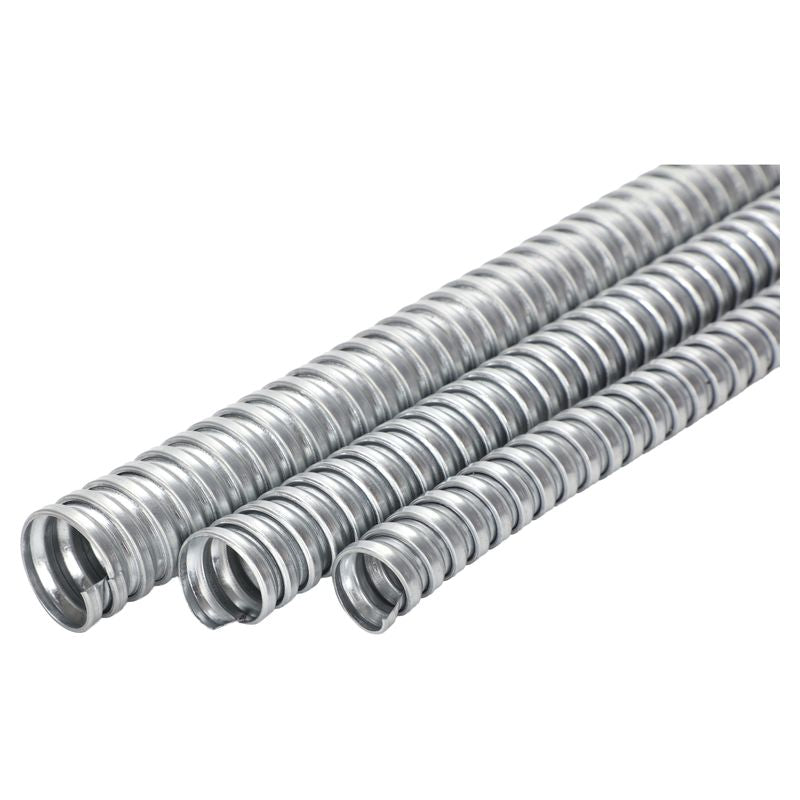 Tubería flexible sin forro acero galvanizado 1-1/4" 31.75 mm Biex UL Tezza