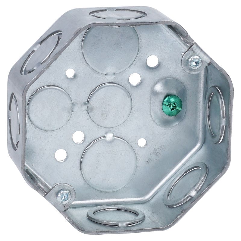Caja octagonal EMT 1/2" 12.7 mm - 3/4" 19.05 mm 1.6 mm UL Tezza