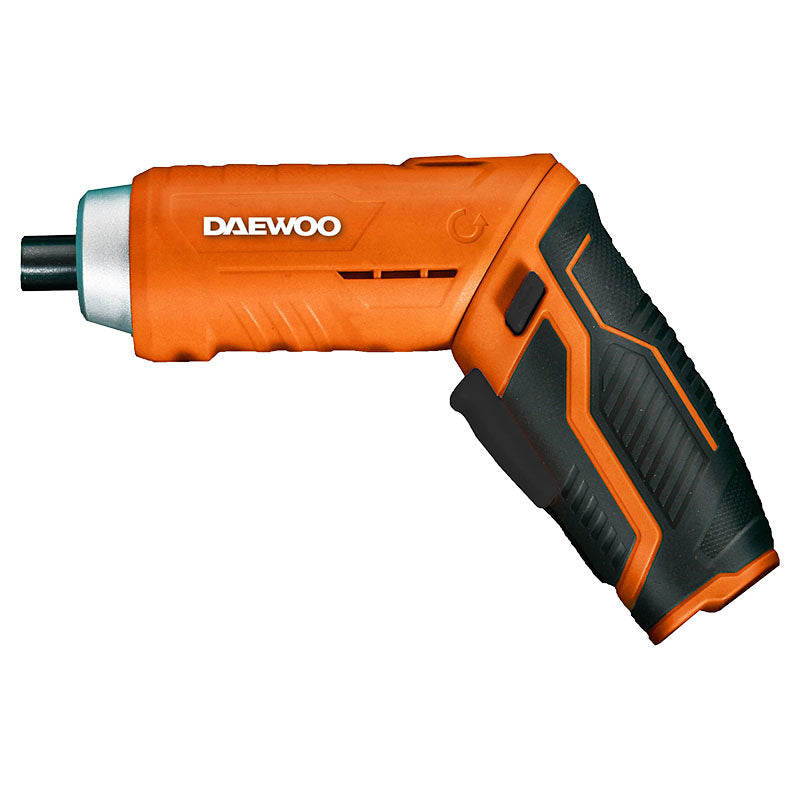 Daewoo 3.7V Cordless Screwdriver includes 23 bits and USB cable