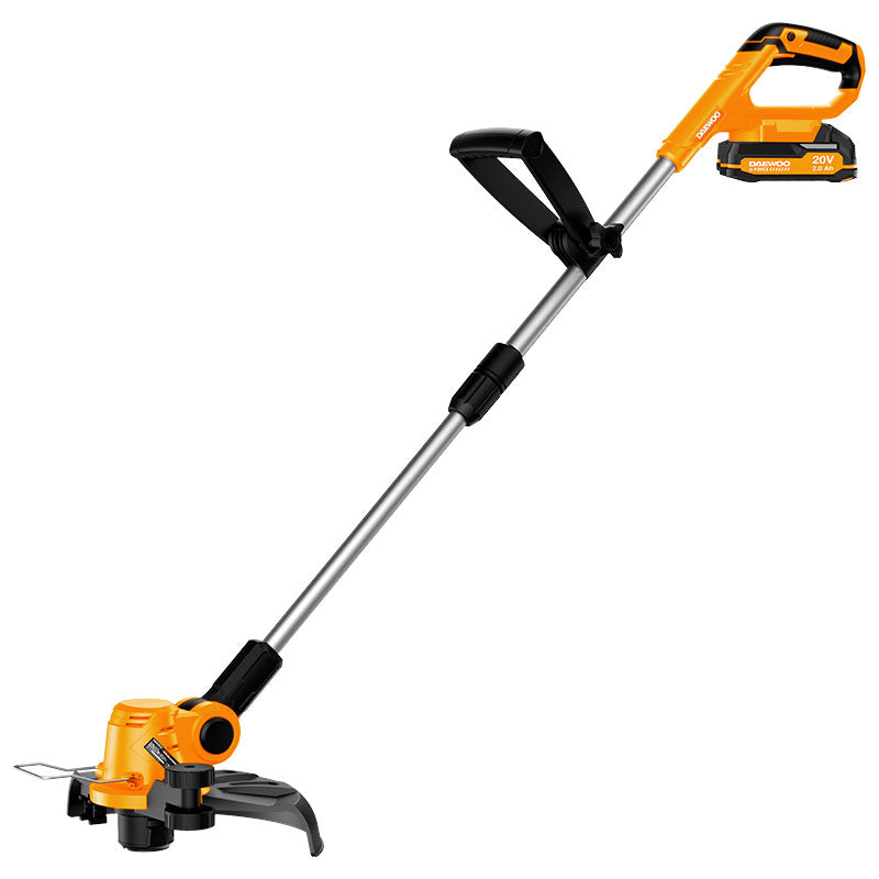Cordless Trimmer 10" 20 V Daewoo includes 1 2.0 Ah battery and charger