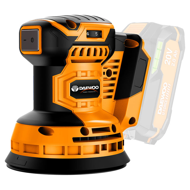20V Daewoo Cordless 5" Random Orbital Sander (battery sold separately)
