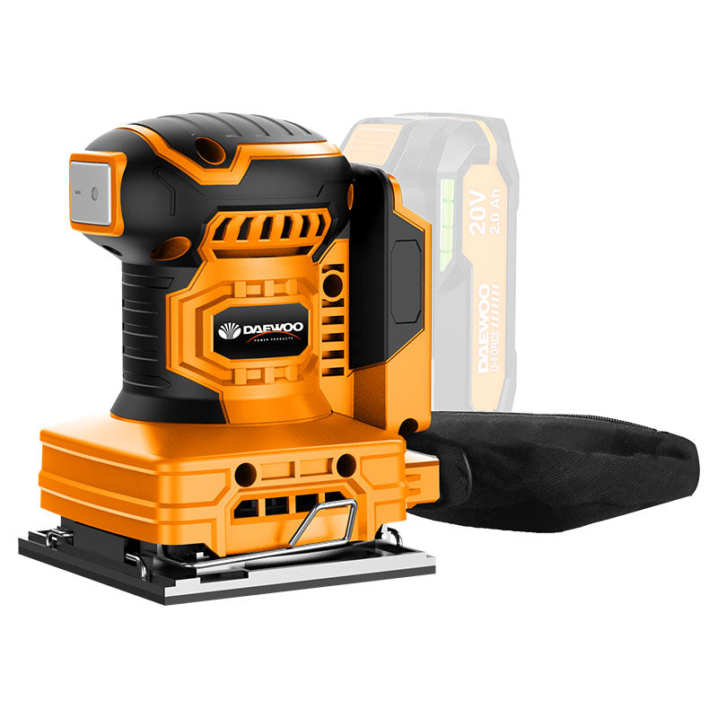 Daewoo 20V 1/4 Sheet Cordless Orbital Sander (battery sold separately)
