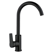 Grifo para cocina monomando cuello cisne alto Madrid negro mate con manilla palanca