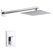Set de ducha Madrid 1 mando plata cromado manilla palanca Aqua Nuova
