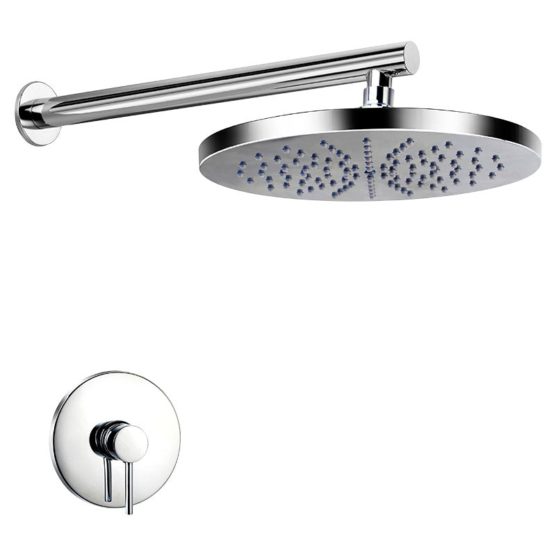 Set de ducha Barcelona 1 mando plata cromado con manilla palanca Aqua Nuova