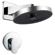 Set de ducha Genoa 1 mando plata cromado con manilla palanca Aqua Nuova