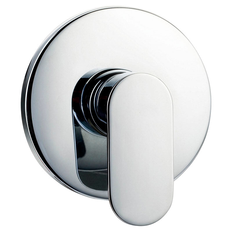 Set de ducha Genoa 1 mando plata cromado con manilla palanca Aqua Nuova