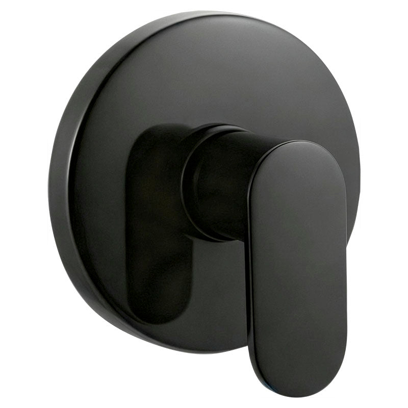 Set de ducha Genoa 1 mando negro mate con manilla palanca Aqua Nuova