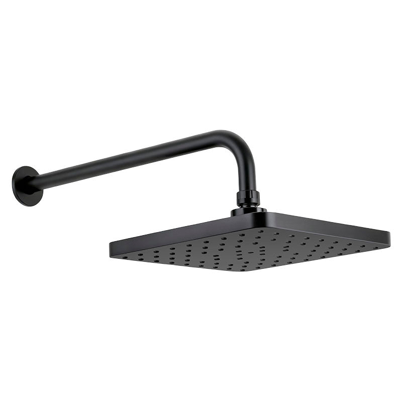 Set de ducha Madrid 2 mandos negro mate con manilla palanca Aqua Nuova