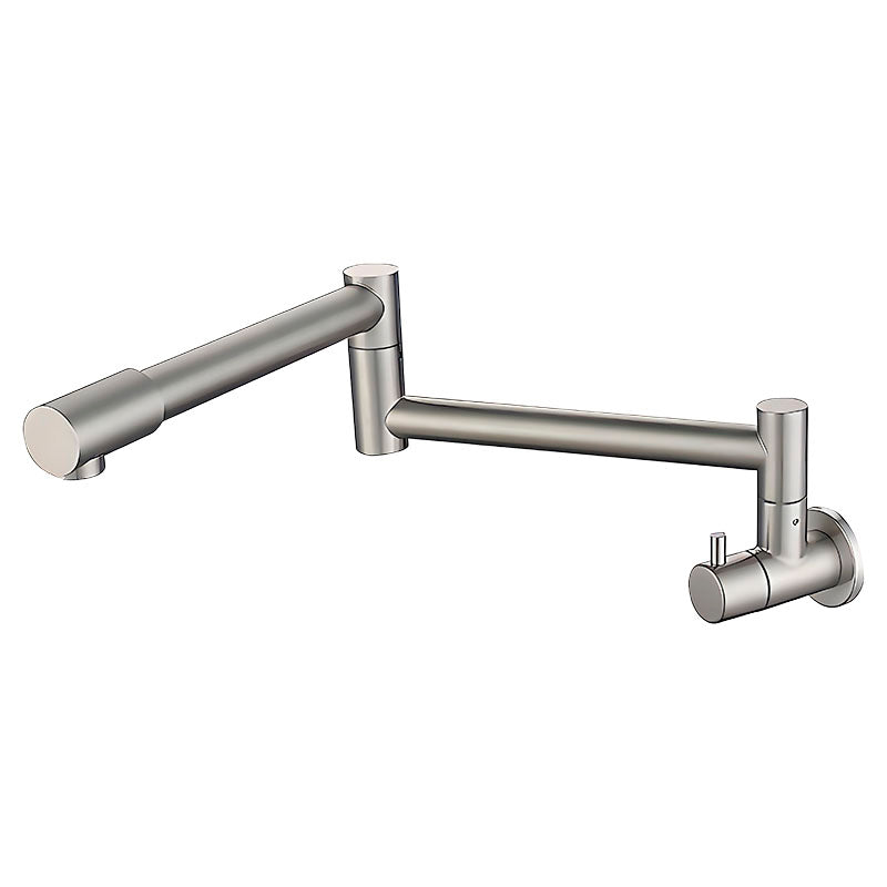 Grifo para cocina monomando cuello recto Barcelona níquel cepillado con manilla palanca