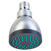 Cabeza de ducha redonda 9,5 cm ABS plata cromado Aqua Nuova