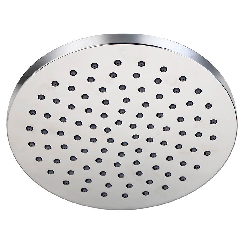 Cabeza de ducha redonda 20 cm ABS plata cromado Aqua Nuova