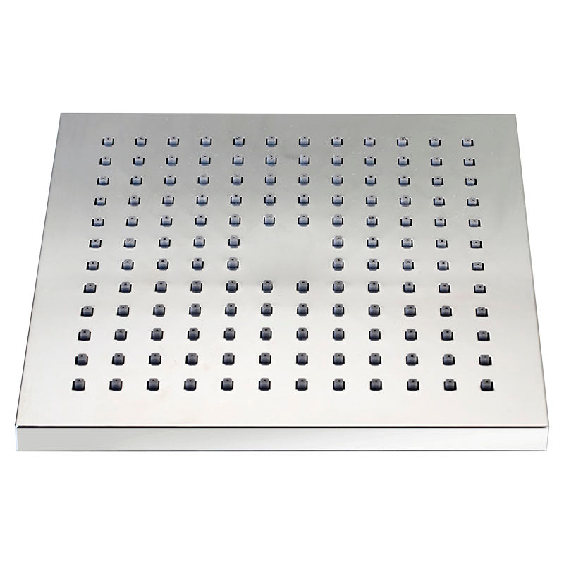 Cabeza de ducha cuadrada 20 cm ABS plata cromado Aqua Nuova