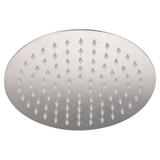 Cabeza de ducha redonda 20 cm acero inoxidable plata cromado Aqua Nuova