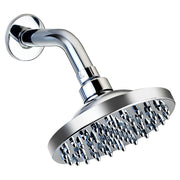 Set de ducha con brazo redonda 15,2 cm ABS plata cromado Aqua Nuova