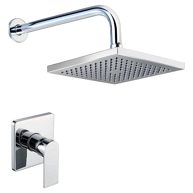 Set de ducha Madrid 1 mando plata cromado con manilla palanca Aqua Nuova