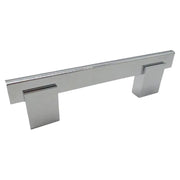 Mobile rectangular handle chrome silver aluminum 12.8 cm
