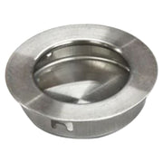 Perilla para incrustar Bonuit circular acero 201 plateado cepillado 3,5 cm