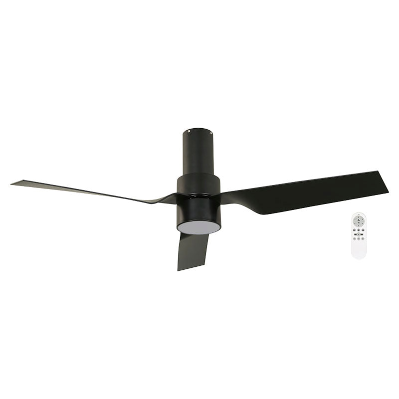 Ventilador doméstico de techo 56" smart para exterior con 3 aspas 1 luz negro Designers Lighting