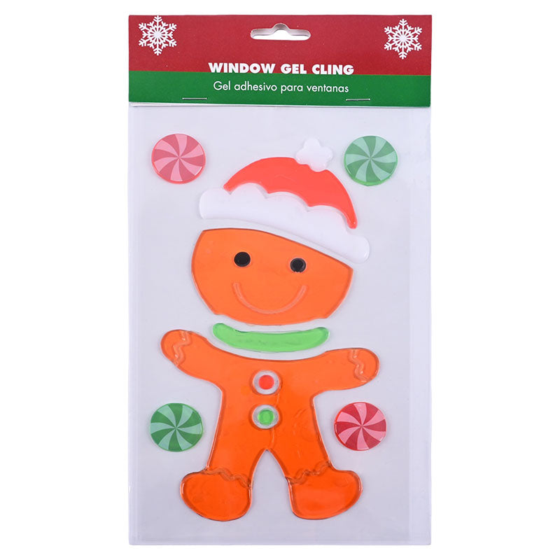 Adhesivo de gel navideño galleta de jengibre