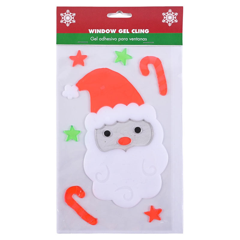 Adhesivo de gel navideño Santa