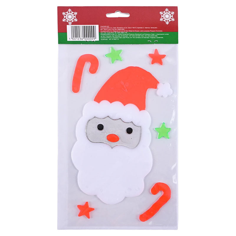 Adhesivo de gel navideño Santa