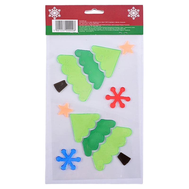 Adhesivo de gel navideño árbol de navidad