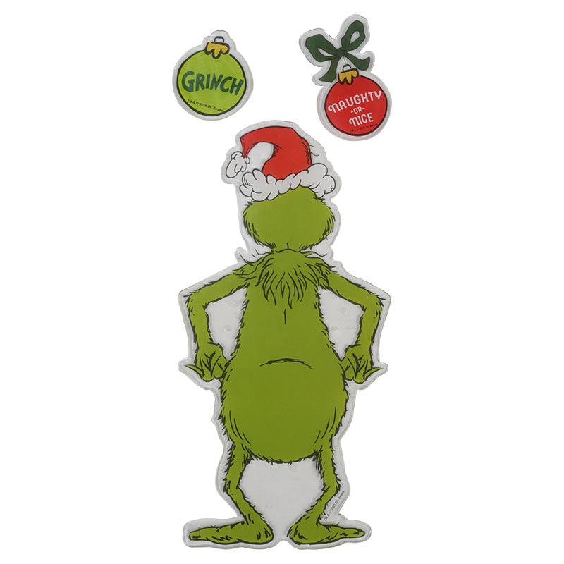 The Grinch gel clings 6" x 15"