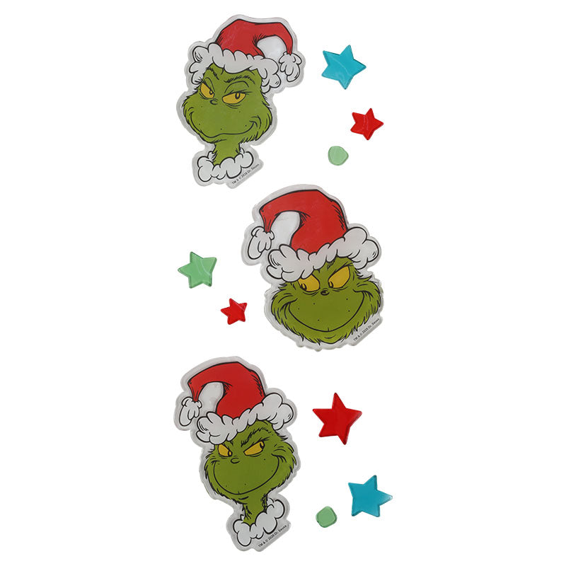 The Grinch gel clings 6" x 15"