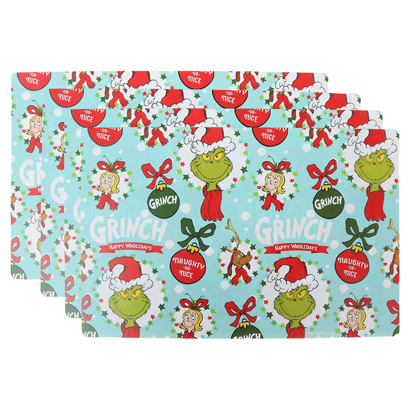 Set para mesa El Grinch celestes