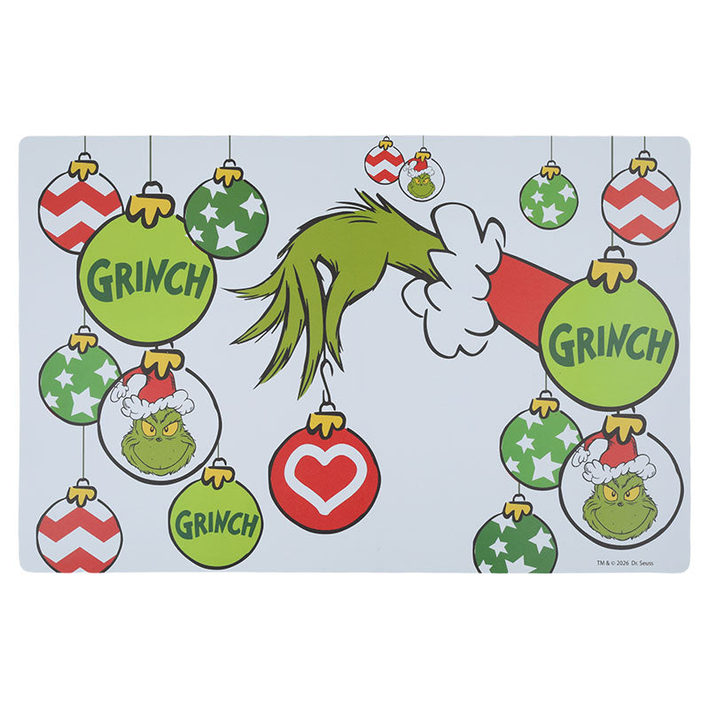 Set para mesa El Grinch blanco