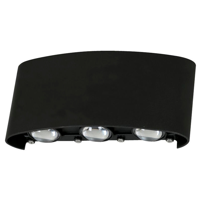 Farol aplique moderna negro 6 luces 34278