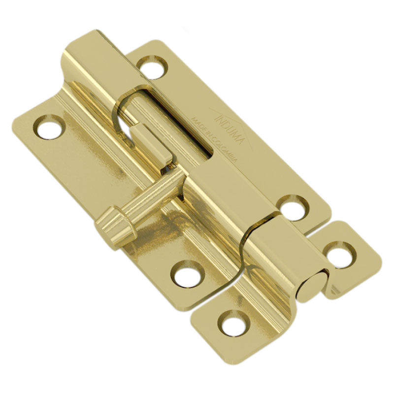 Gold-plated steel bolt 9.3 x 3.6 cm (4")
