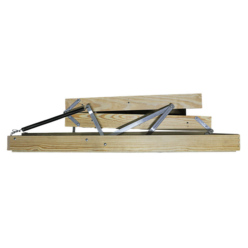 Escalera para ático plywood 13 peldaños 2,65 m soporta hasta 113 kg