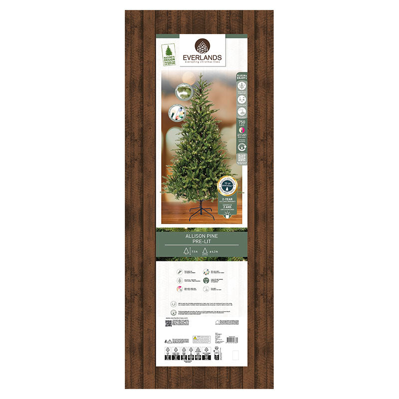Árbol de navidad con luces LED  225 cm 2073 puntas