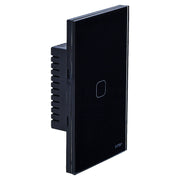 Smart single light switch 125 V black Wi-Fi VTA+