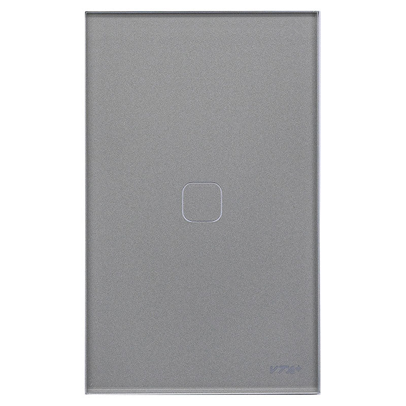 Smart single light switch 125 V gray Wi-Fi VTA+