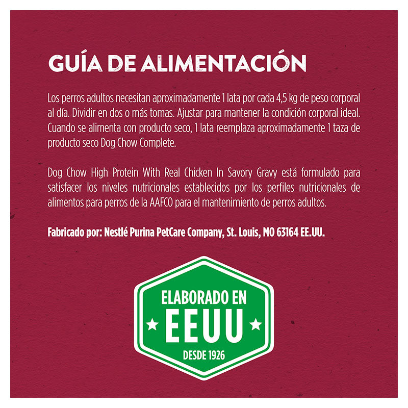 Alimento húmedo perro adulto 369 g Dog Chow