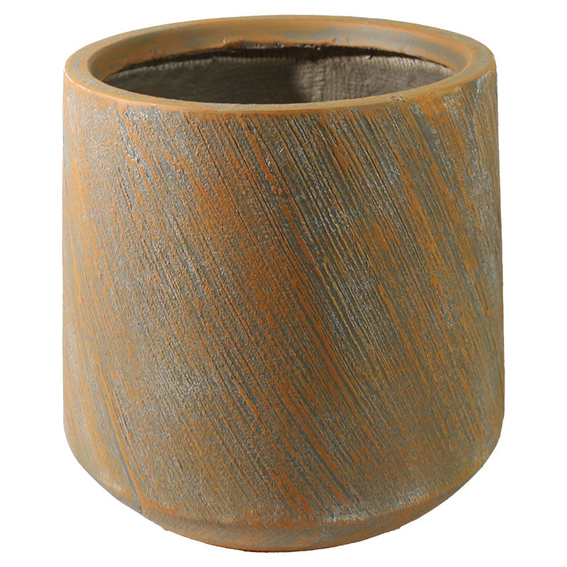 Tartus fiber cement floor planter 56 x 54 cm coffee