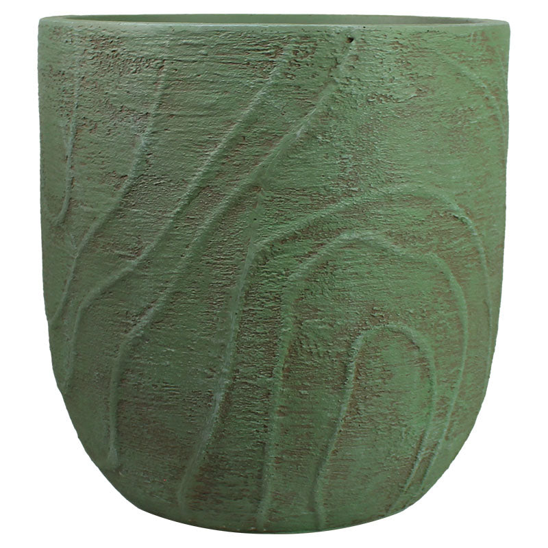 Kashi fiber cement floor planter 44 x 43.5 cm green